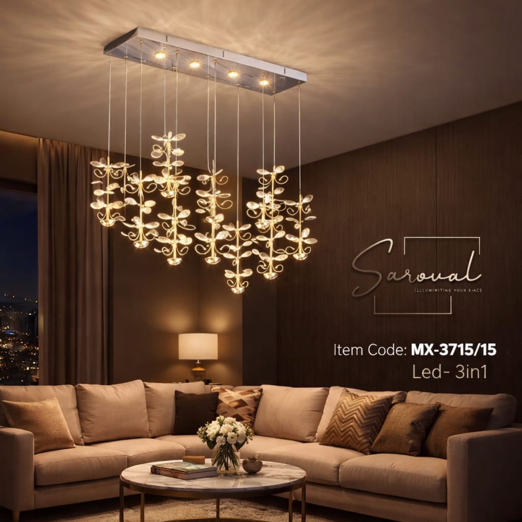 Cascading Royal – Gold Crystal Chandelier