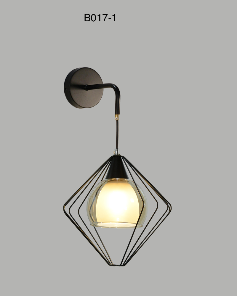 Obsidian Edge – Glass & Metal Light