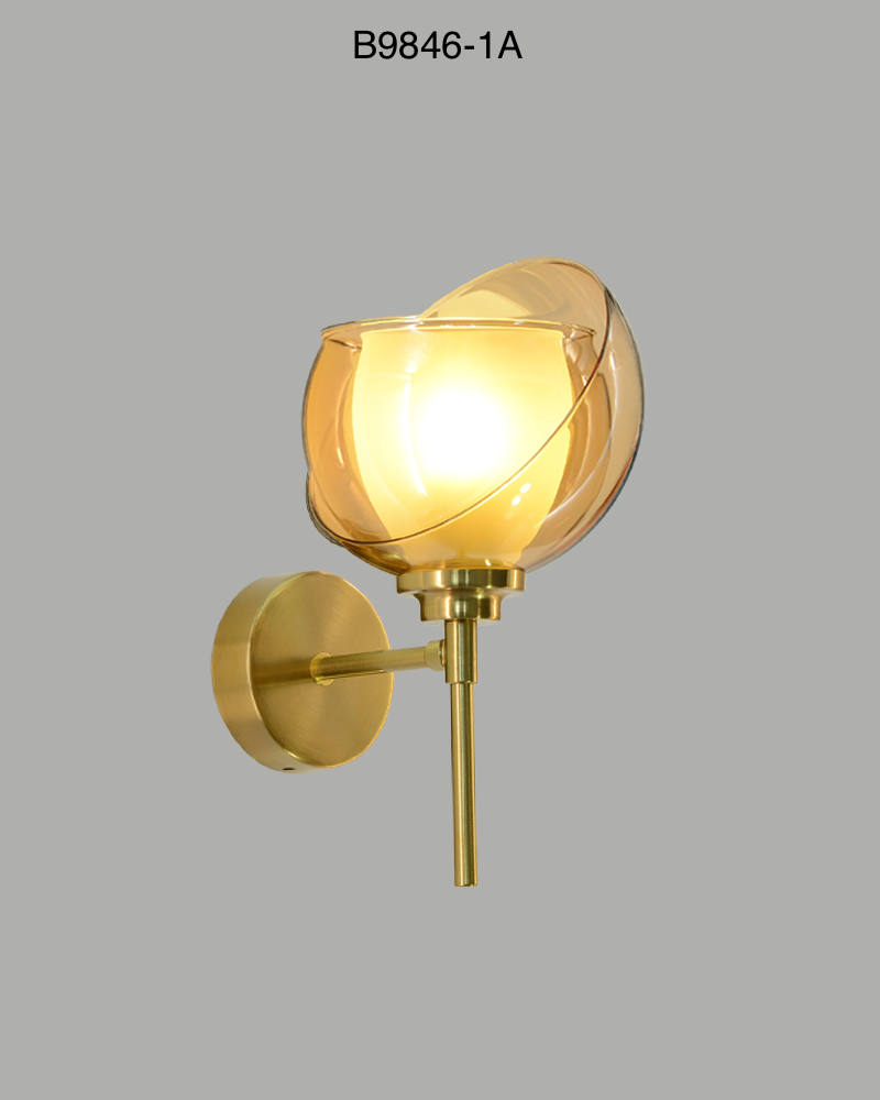 Rustic Bloom – Amber Glass Light