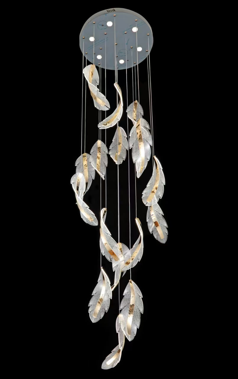 Lumora Gold – French Glow Acrylic Pendant Set