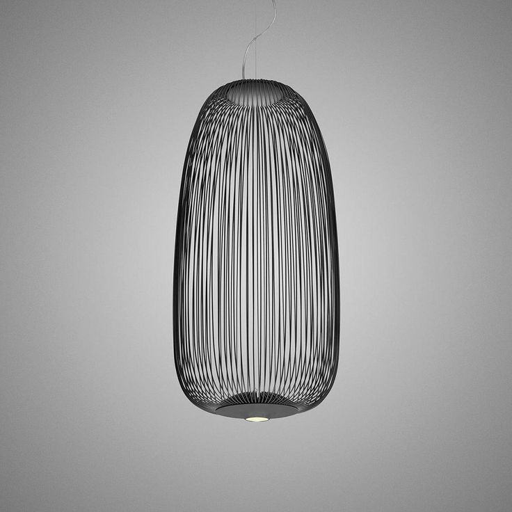 Monolith Glow – Tall Black Pendant