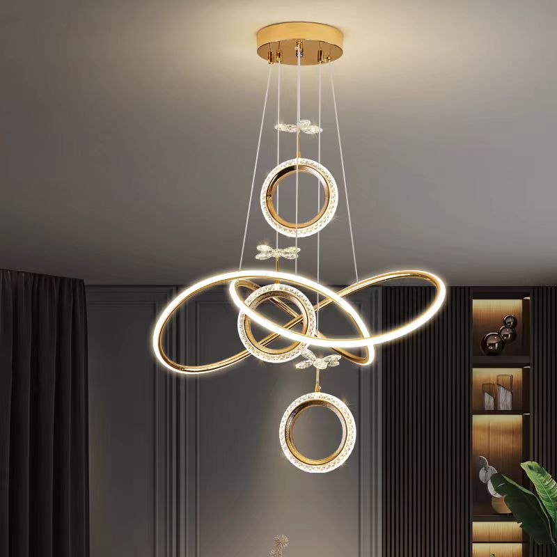 Golden Bloom – 3-Light Iron Pendant in French Finish