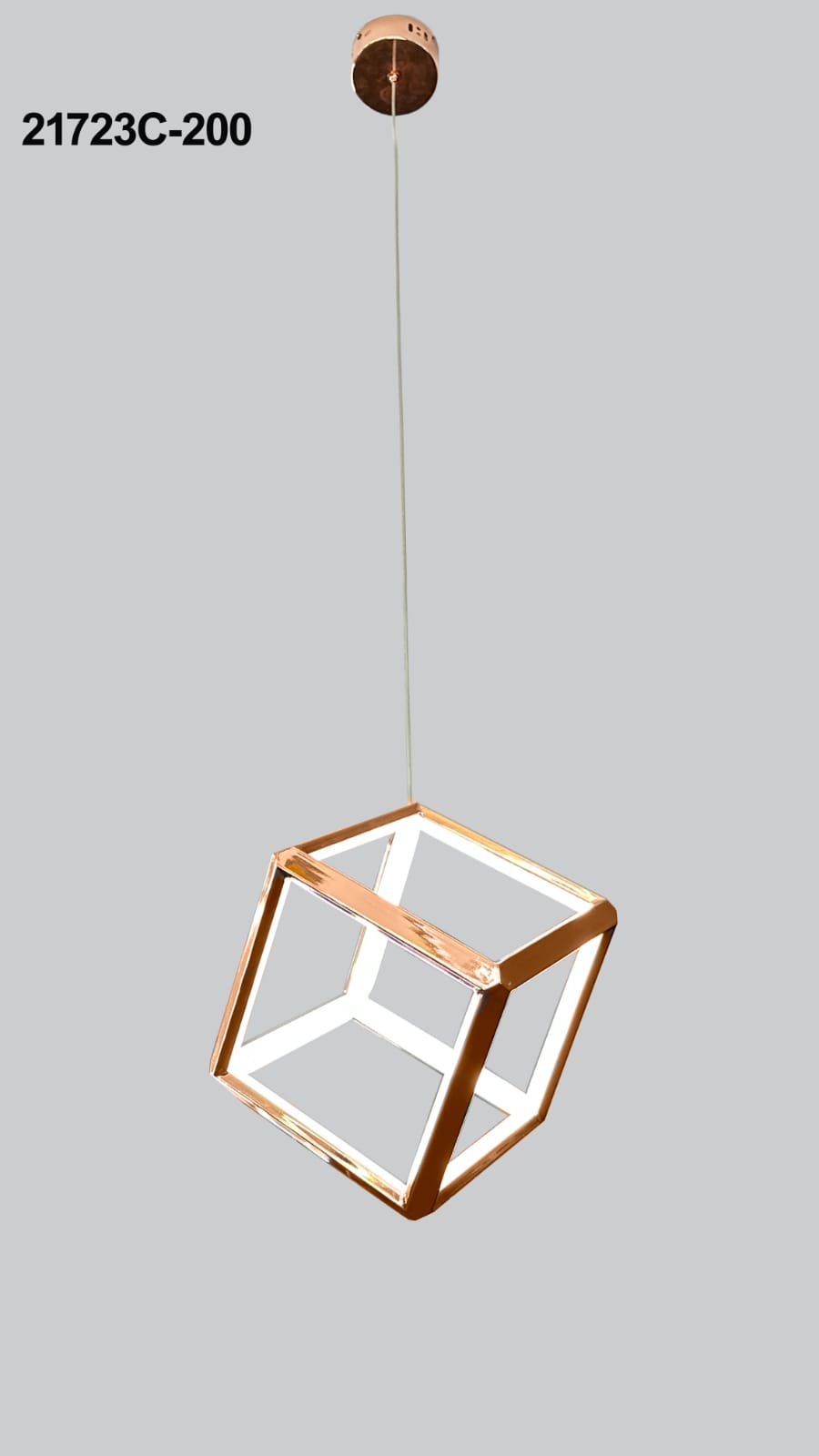 Rosé Beam – Contemporary Tube Pendant