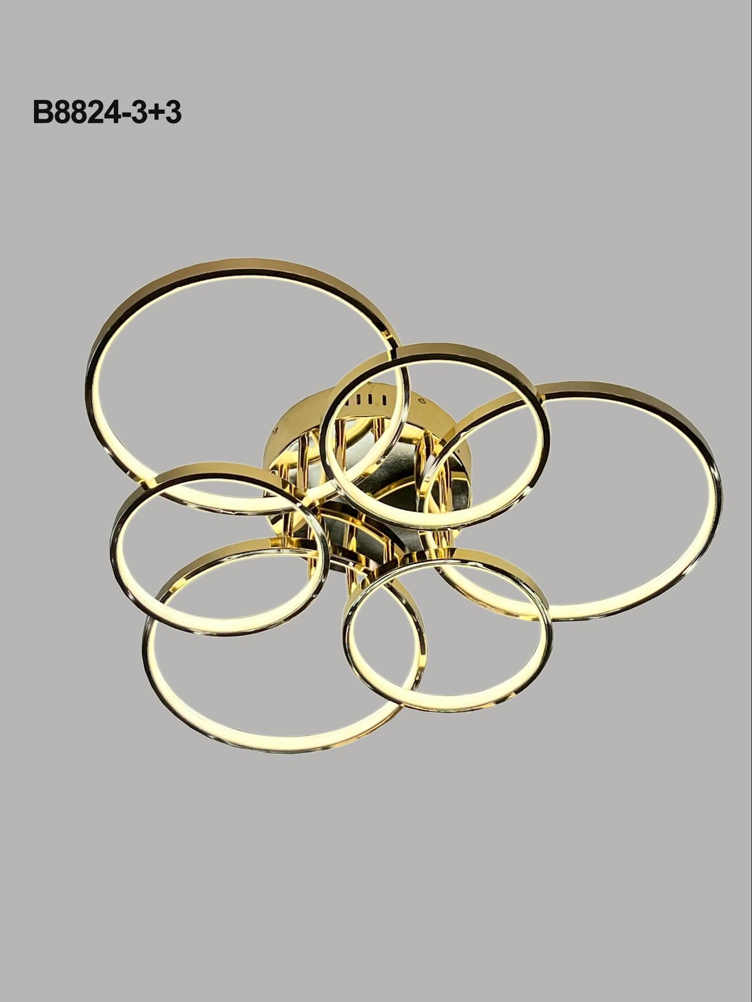 Golden Balance – 6-Light French Gold Ring