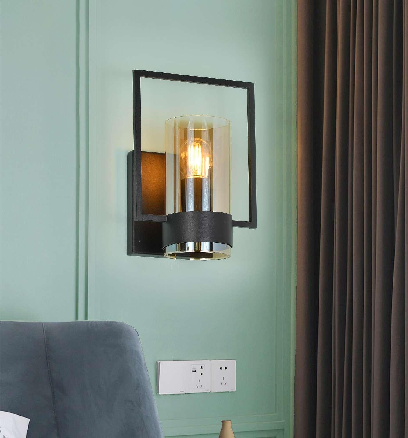 Midnight Orb – Matte Metal Glass Light